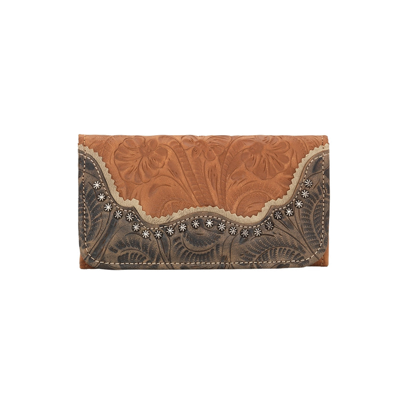 American West Saddle Ridge Ladies Tri-Fold Wallet