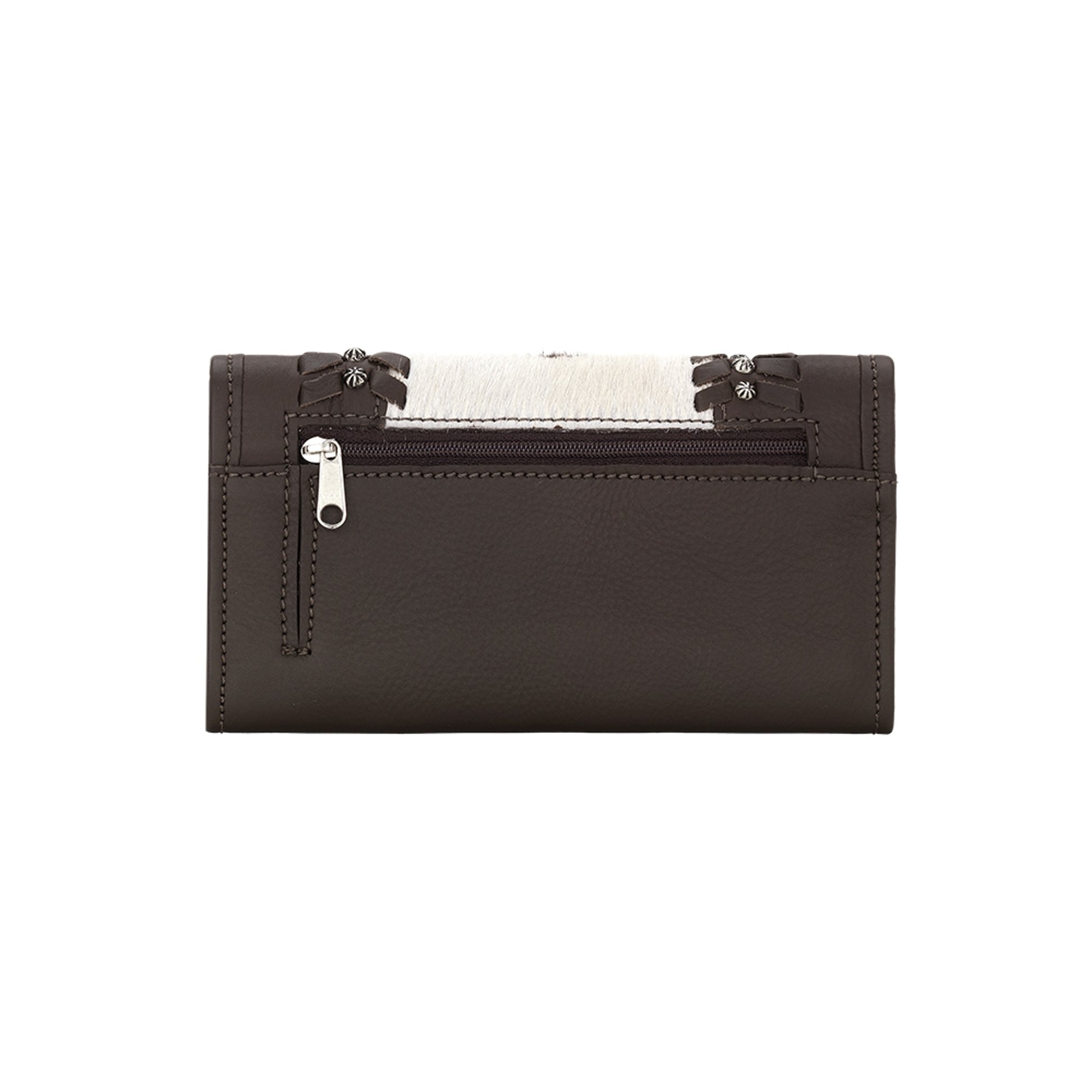 American West Cowtown Hair-On Ladies Tri-Fold Wallet