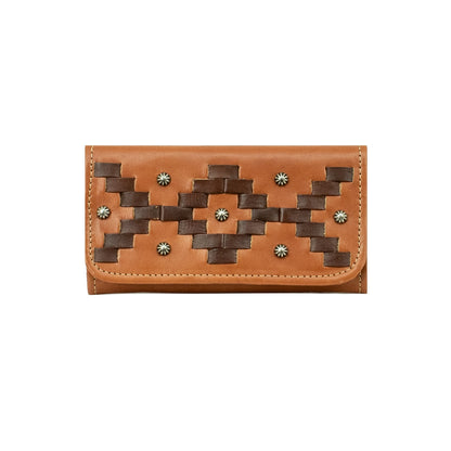 American West Tribal Weave Ladies Tri-Fold Wallet