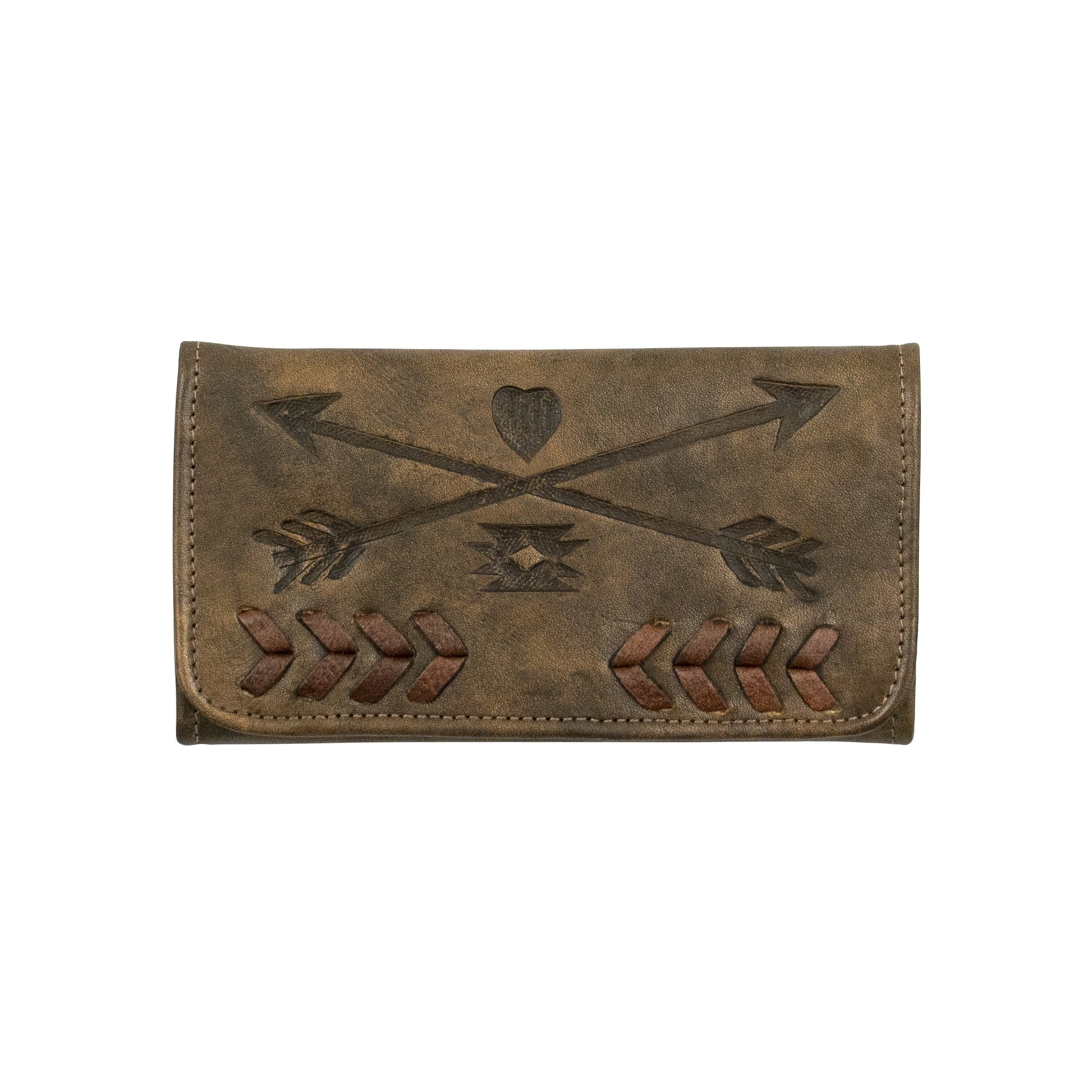 American West Freindship Arrows Tri-Fold Wallet