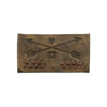 American West Freindship Arrows Tri-Fold Wallet