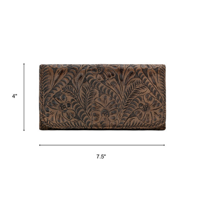American West Ladies Tri-Fold Wallet