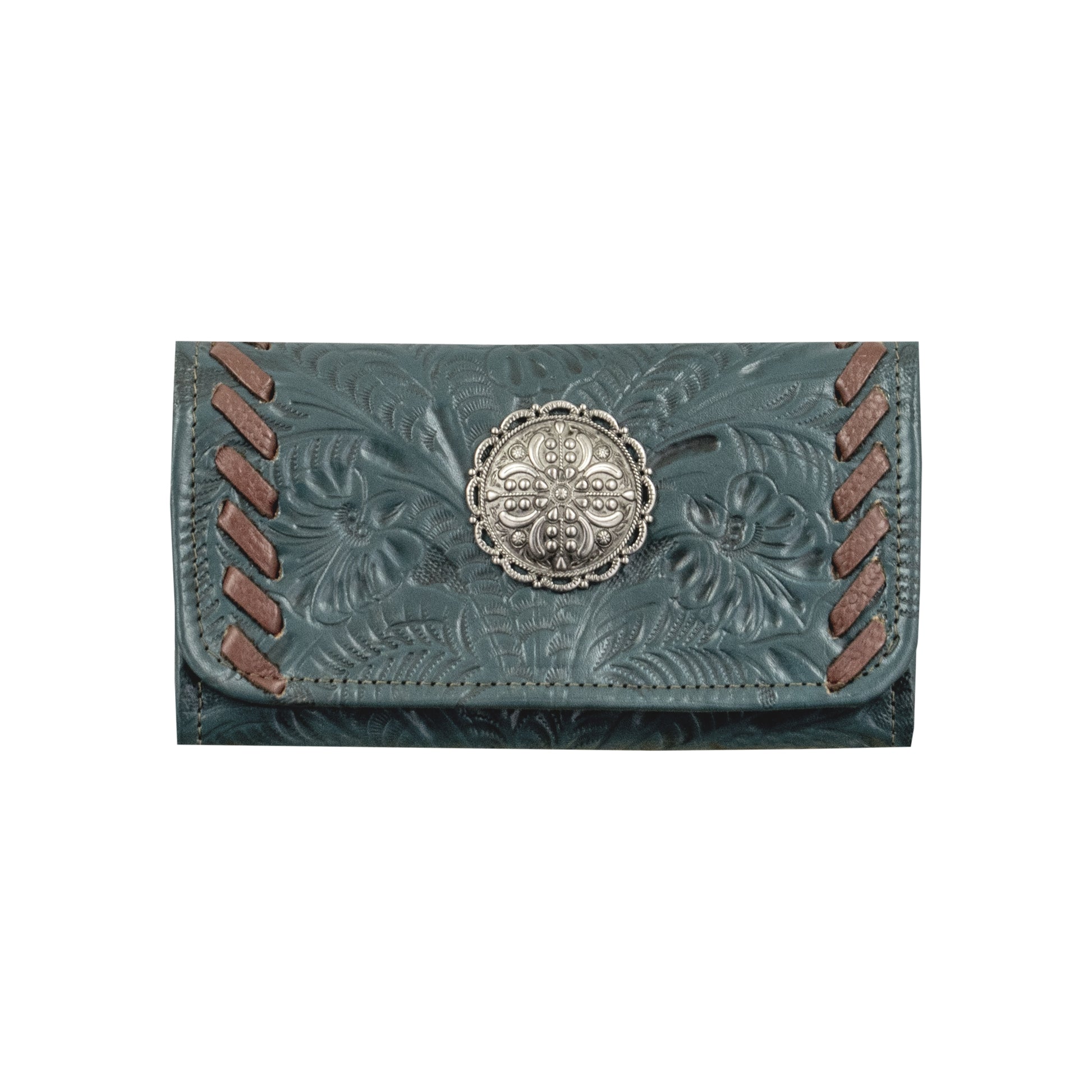 American West Lariats and Lace Tri-Fold Wallet