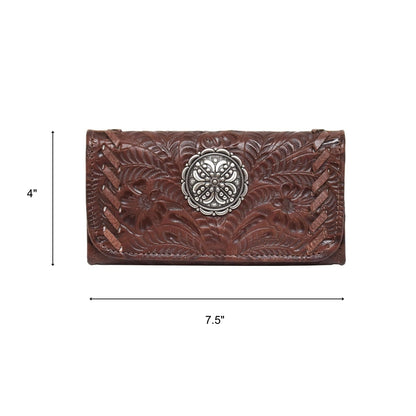 American West Lariats and Lace Tri-Fold Wallet