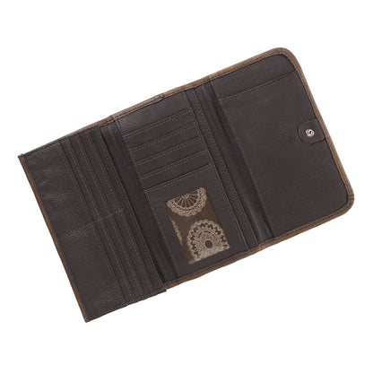 American West Sacred Bird Tri-Fold Wallet