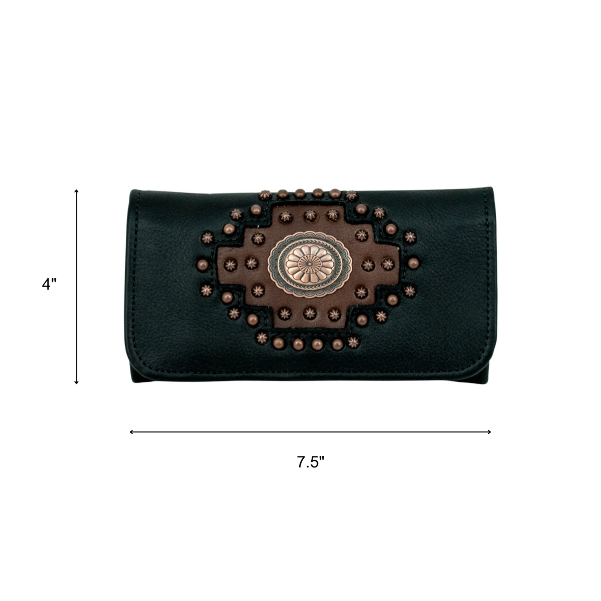 American West Midnight Copper Tri-Fold Wallet