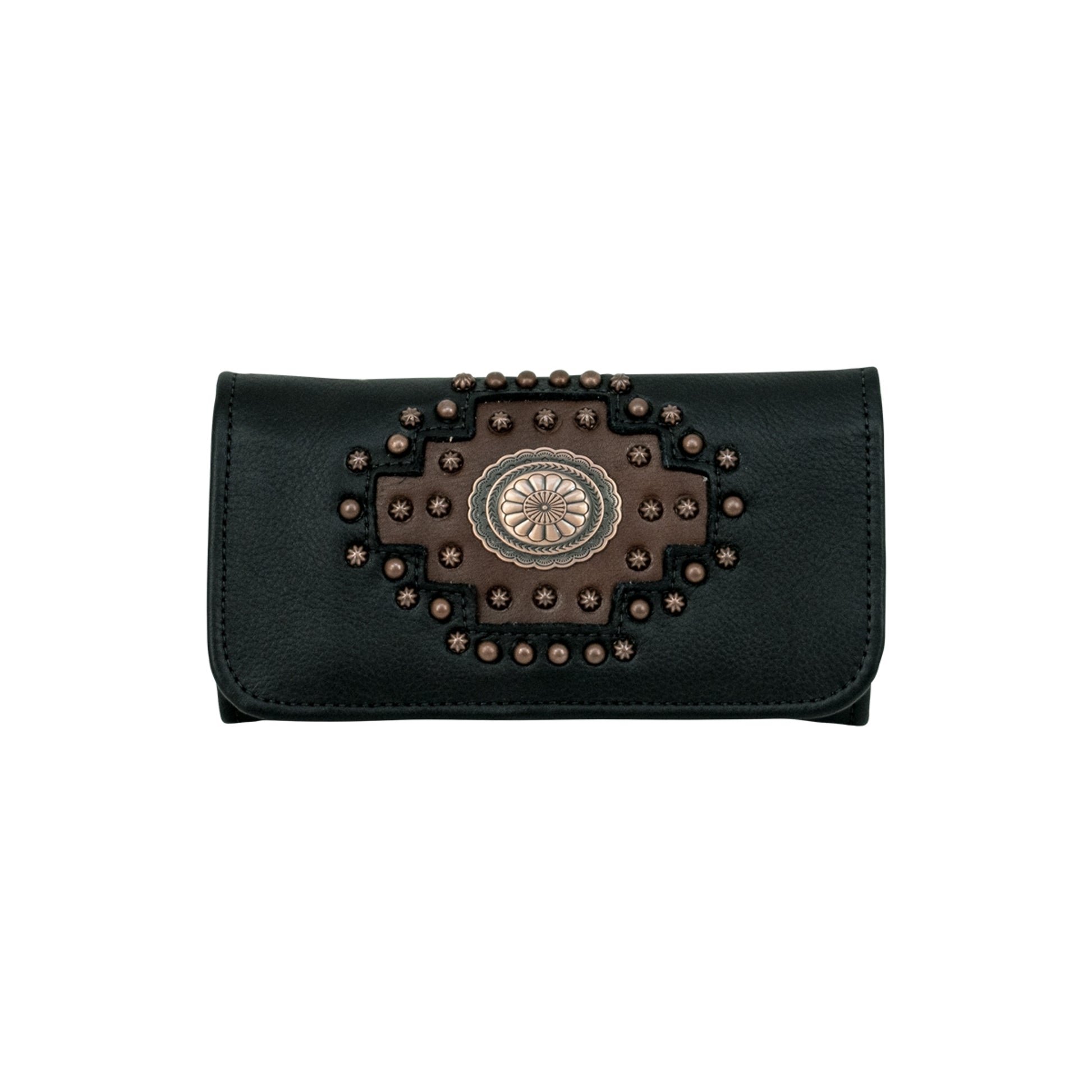 American West Midnight Copper Tri-Fold Wallet