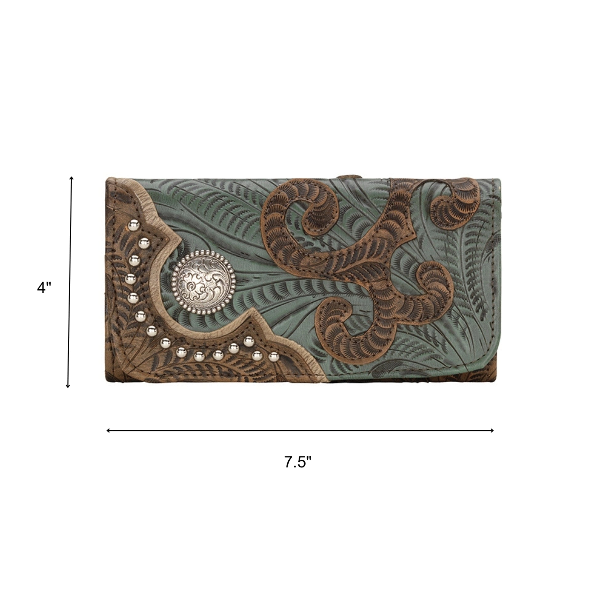 American West Annie's Secret Ladies Tri-Fold Wallet
