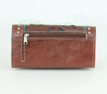 American West Lady Lace Tri-Fold Wallet