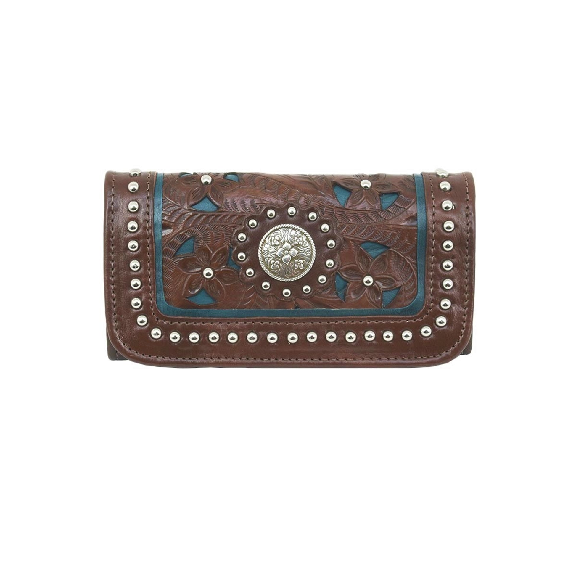 American West Lady Lace Tri-Fold Wallet