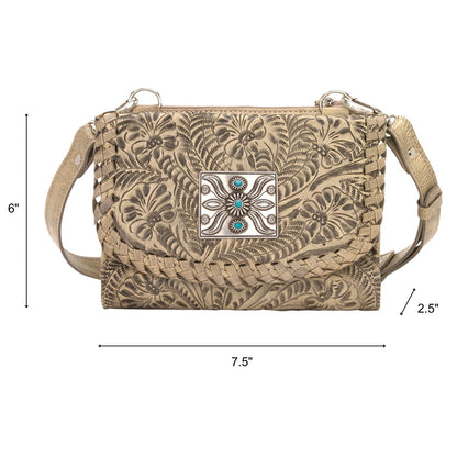 American West Texas Two Step Small Crossbody Bag/Wallet
