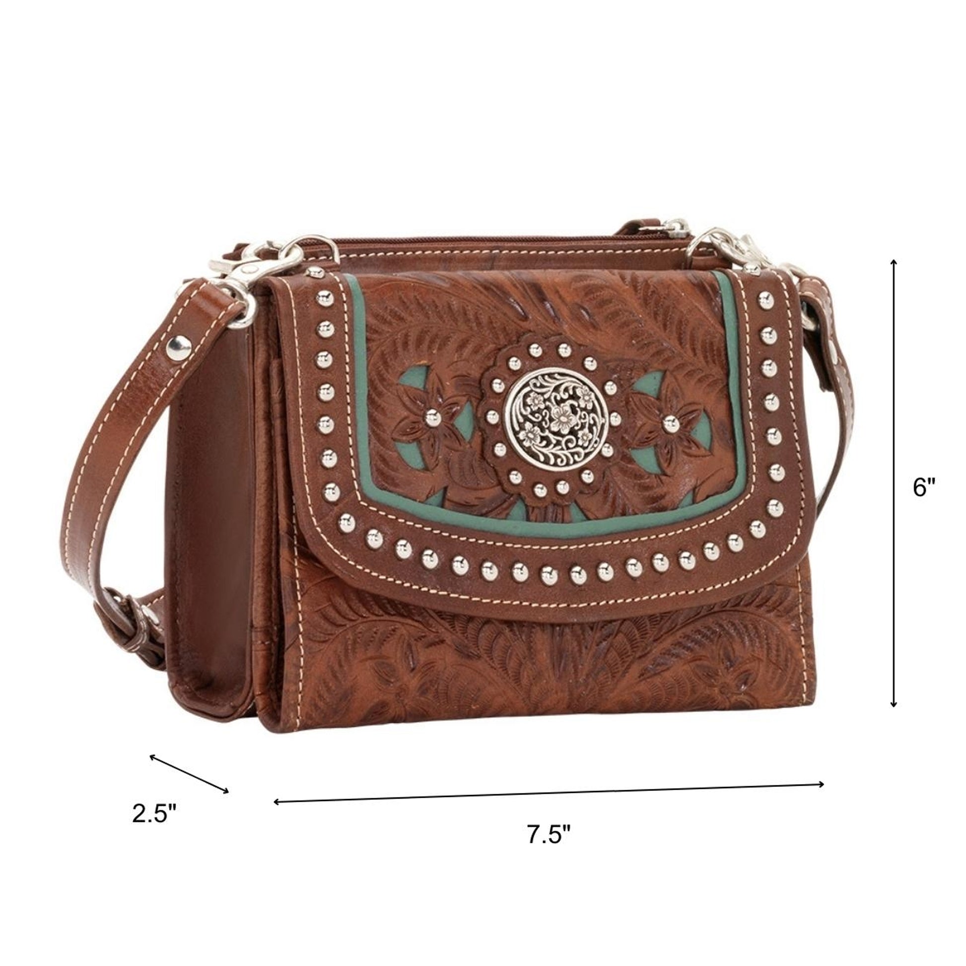 American West Lady Lace Small Crossbody Bag/Wallet