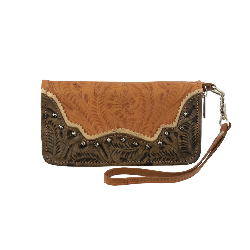 American West Saddle Ridge Ladies Zip Around Wallet