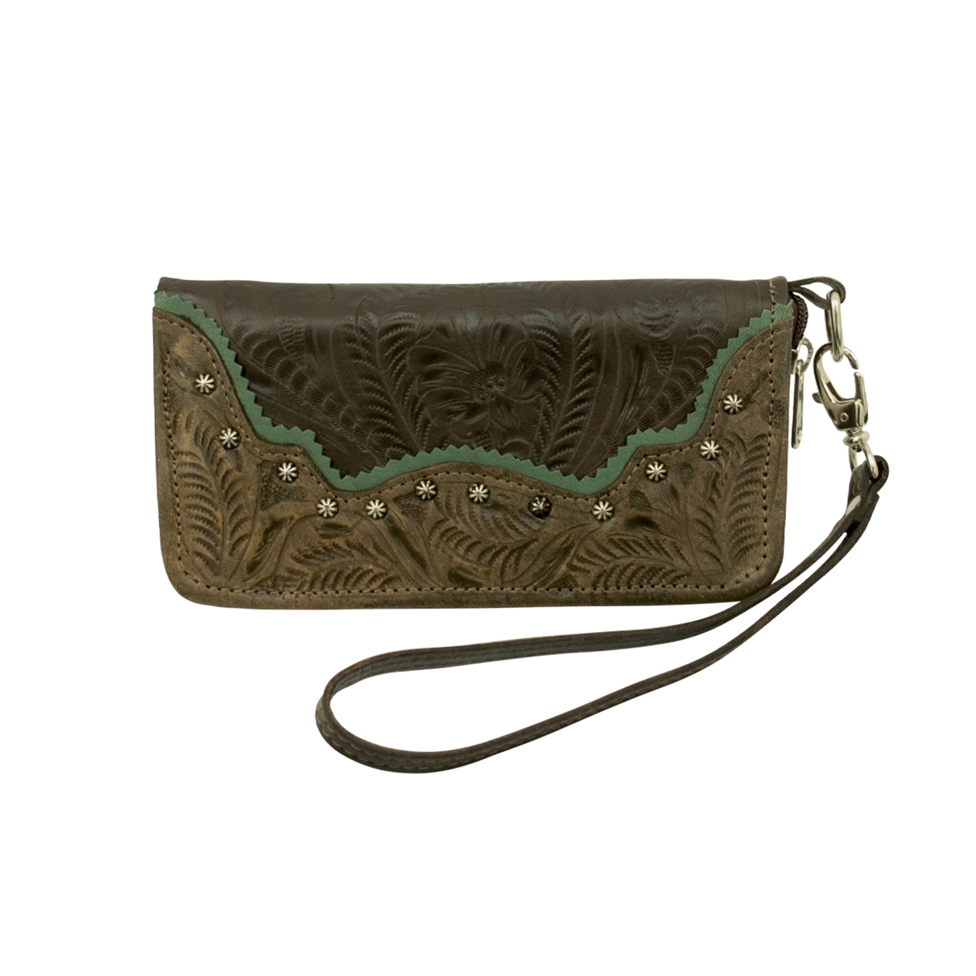 American West Saddle Ridge Ladies Zip Around Wallet