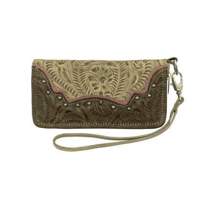 American West Saddle Ridge Ladies Zip Around Wallet