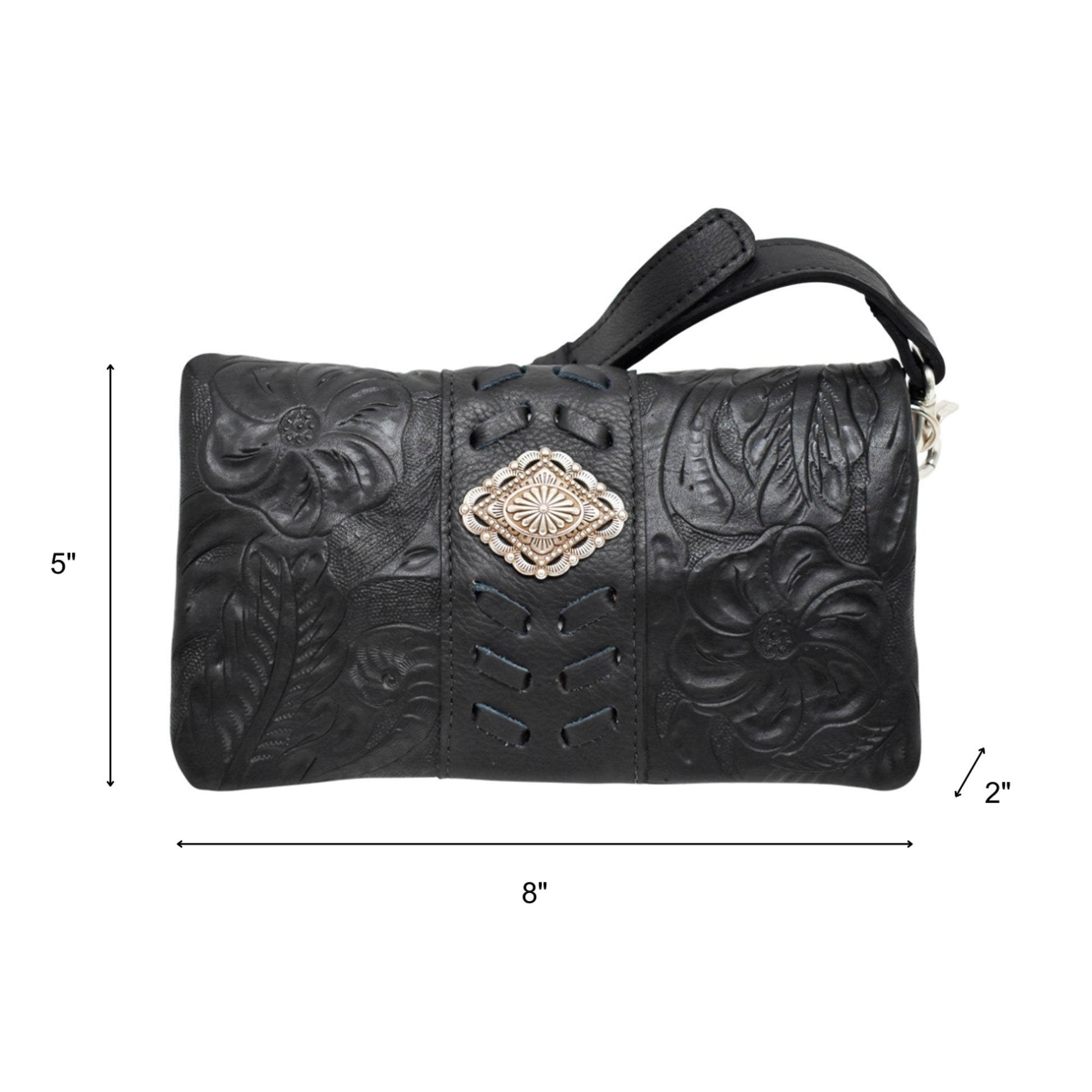 American West Grab and Go Crossbody Foldover Wallet/Crossbody