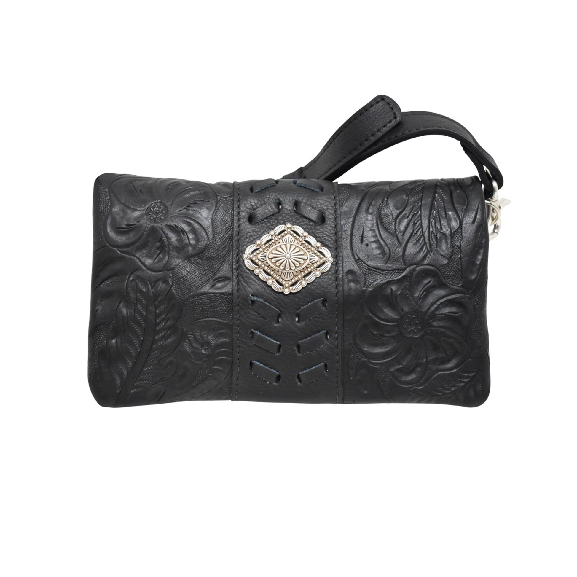 American West Grab and Go Crossbody Foldover Wallet/Crossbody