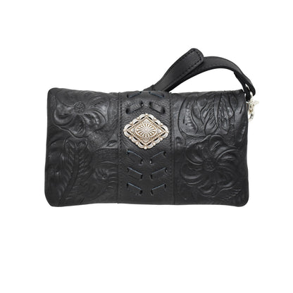 American West Grab and Go Crossbody Foldover Wallet/Crossbody