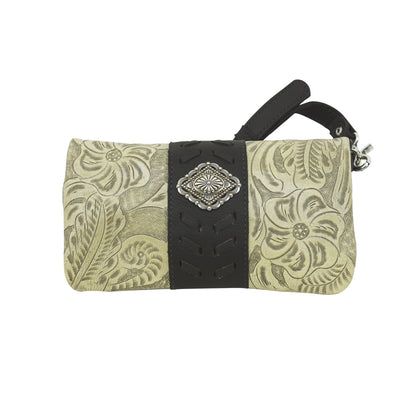 American West Grab and Go Crossbody Foldover Wallet/Crossbody