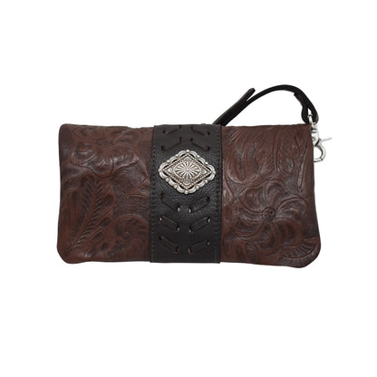 American West Grab and Go Crossbody Foldover Wallet/Crossbody
