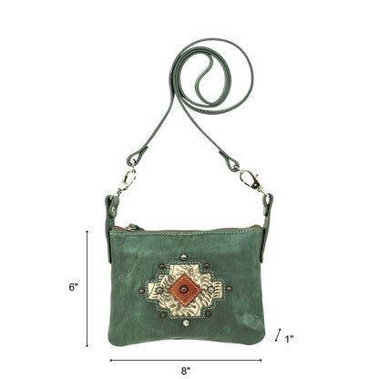 American West Navajo Soul Crossbody/Hip Bag with Detachable Strap