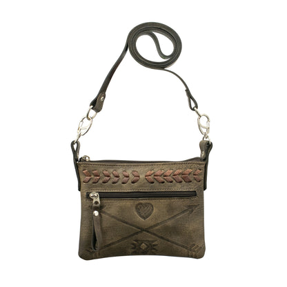 American West Freindship Arrows Crossbody/Hip Bag with Detachable Stap
