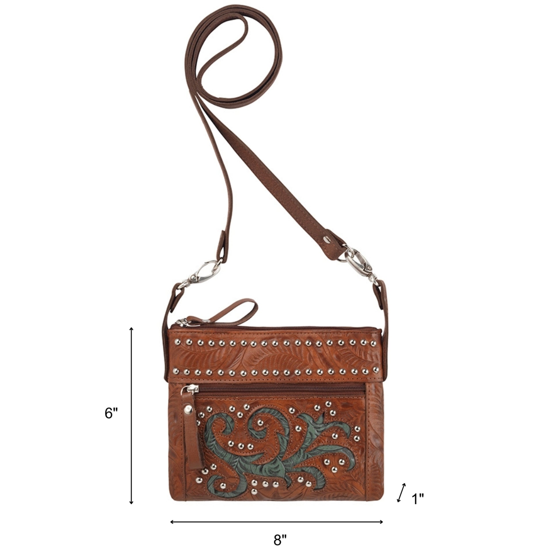 American West Trail Rider Crossbody/Hip Bag with Detachable Stap