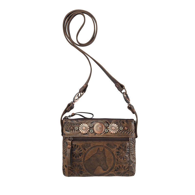 American West Trail Rider Crossbody/Hip Bag with Detachable Stap