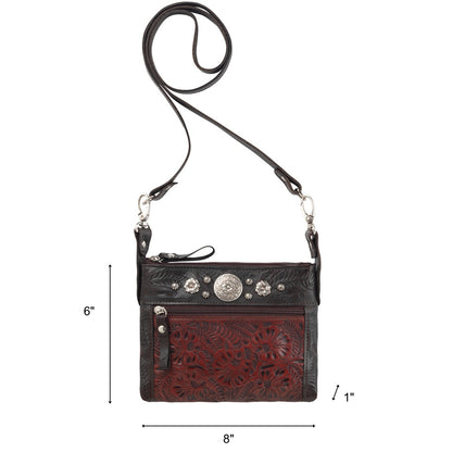 American West Trail Rider Crossbody/Hip Bag with Detachable Stap