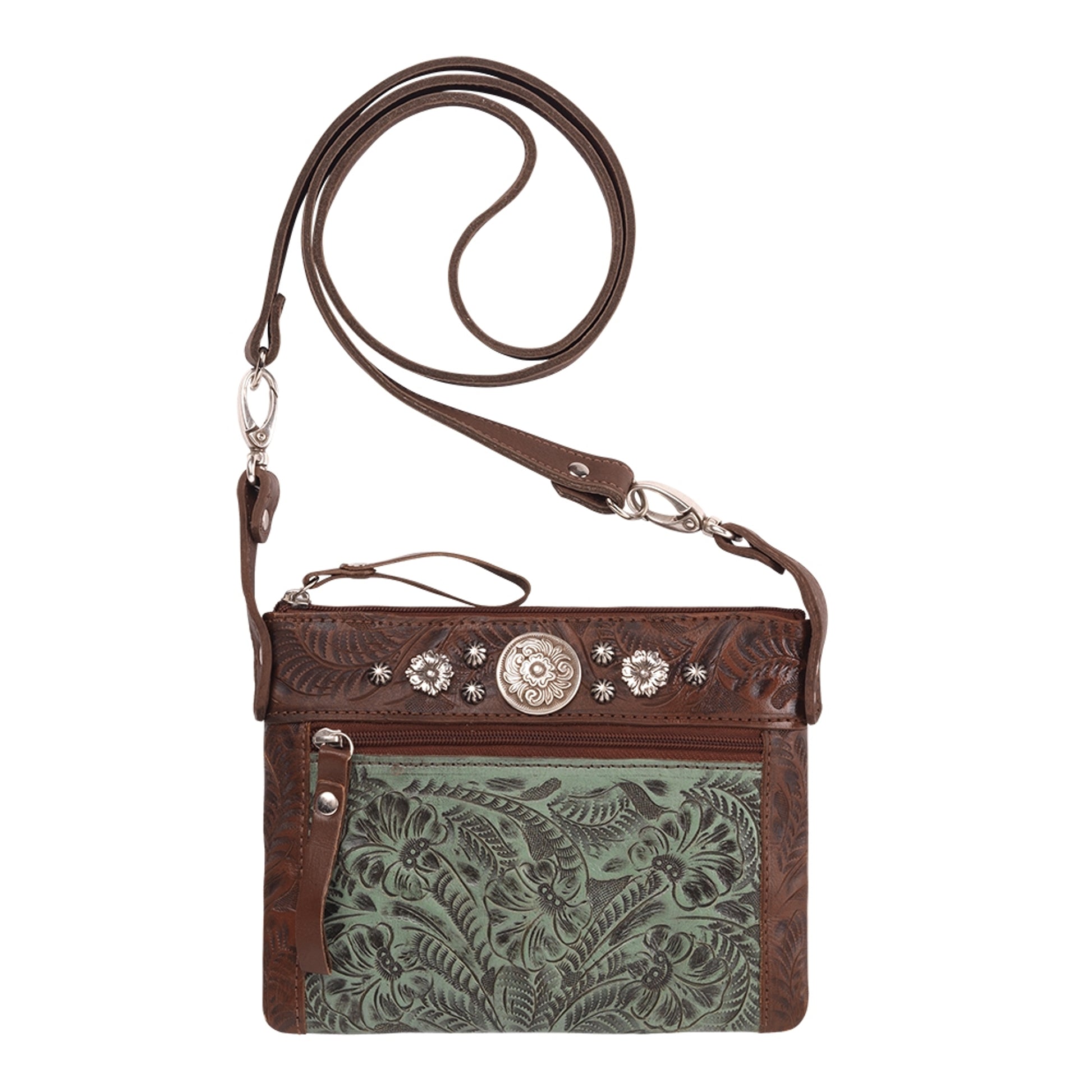 American West Trail Rider Crossbody/Hip Bag with Detachable Stap