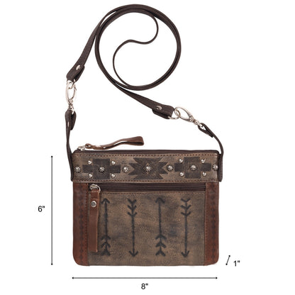 American West Trail Rider Crossbody/Hip Bag with Detachable Stap