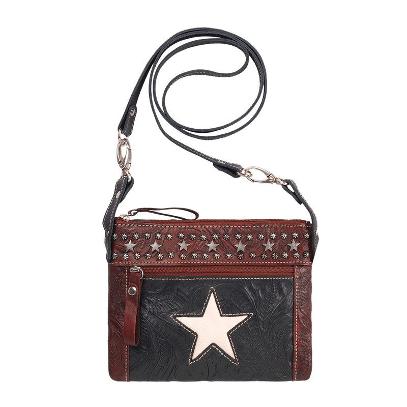 American West Trail Rider Crossbody/Hip Bag with Detachable Stap