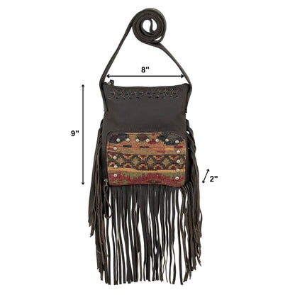 American West Fringed Cowgirl Crossbody with Fringe