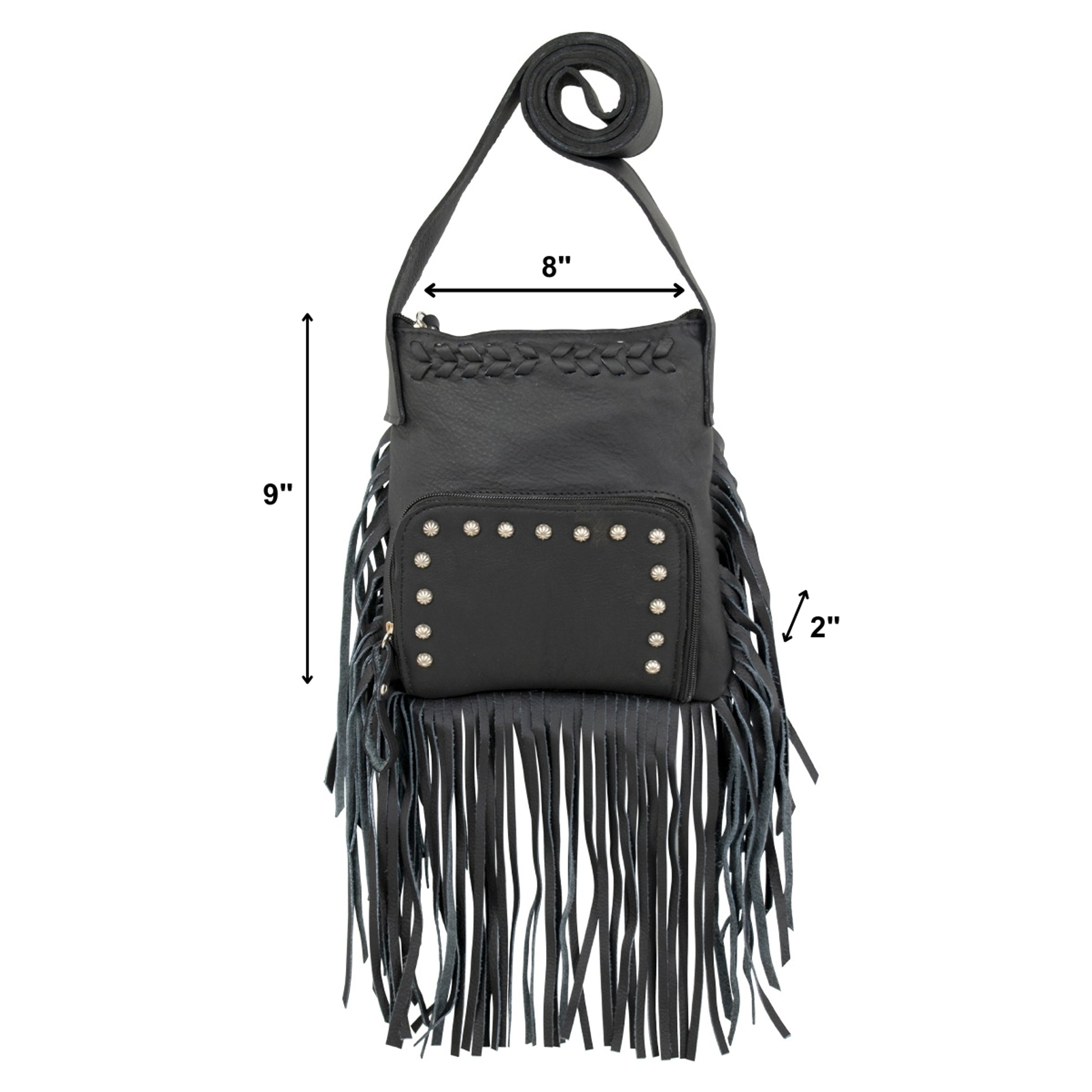 American West Fringed Cowgirl Crossbody with Fringe