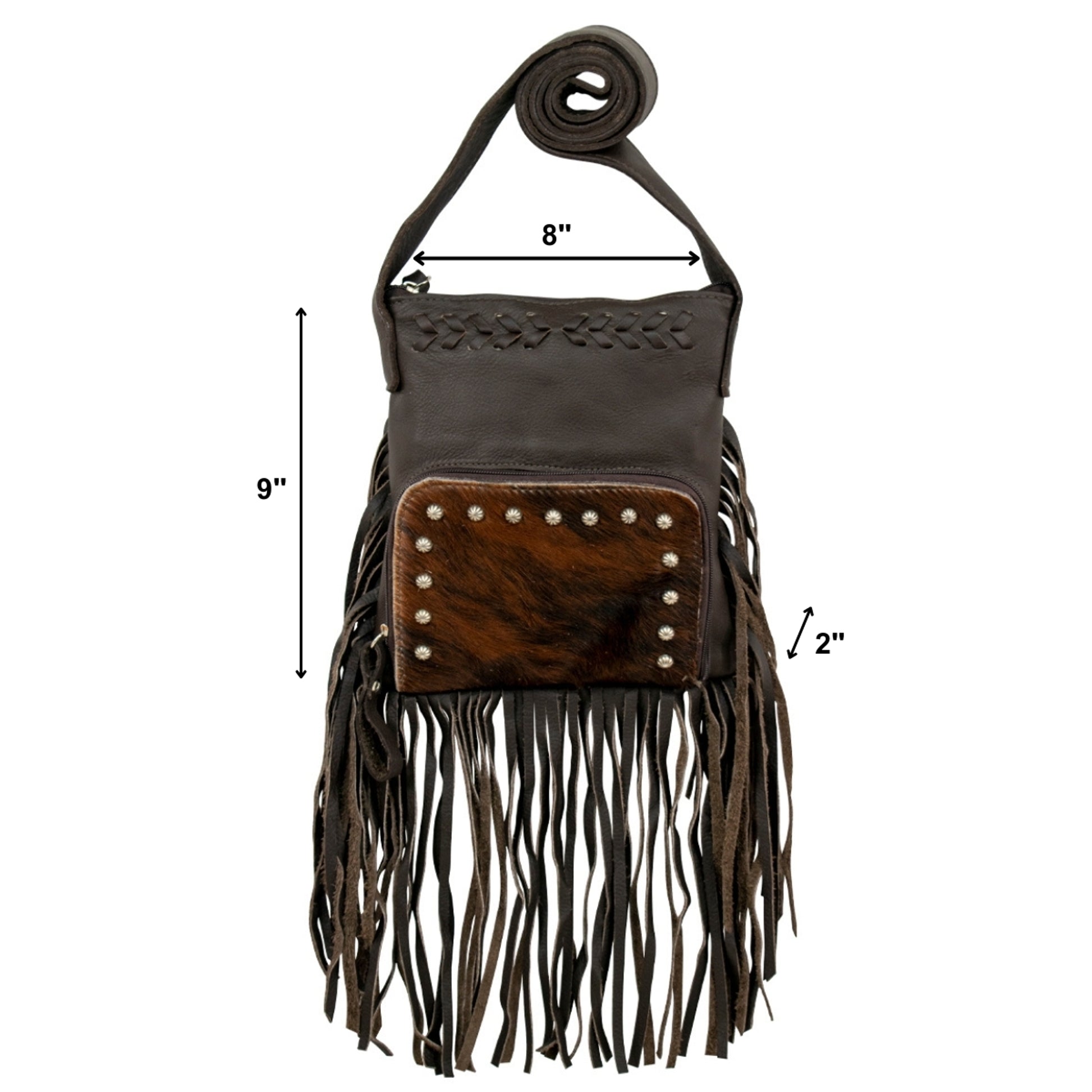 American West Fringed Cowgirl Crossbody with Fringe