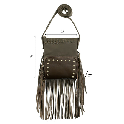 American West Fringed Cowgirl Crossbody with Fringe