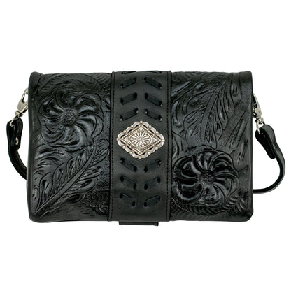 American West Large Grab and Go Crossbody Large Foldover Wallet/Crossbody