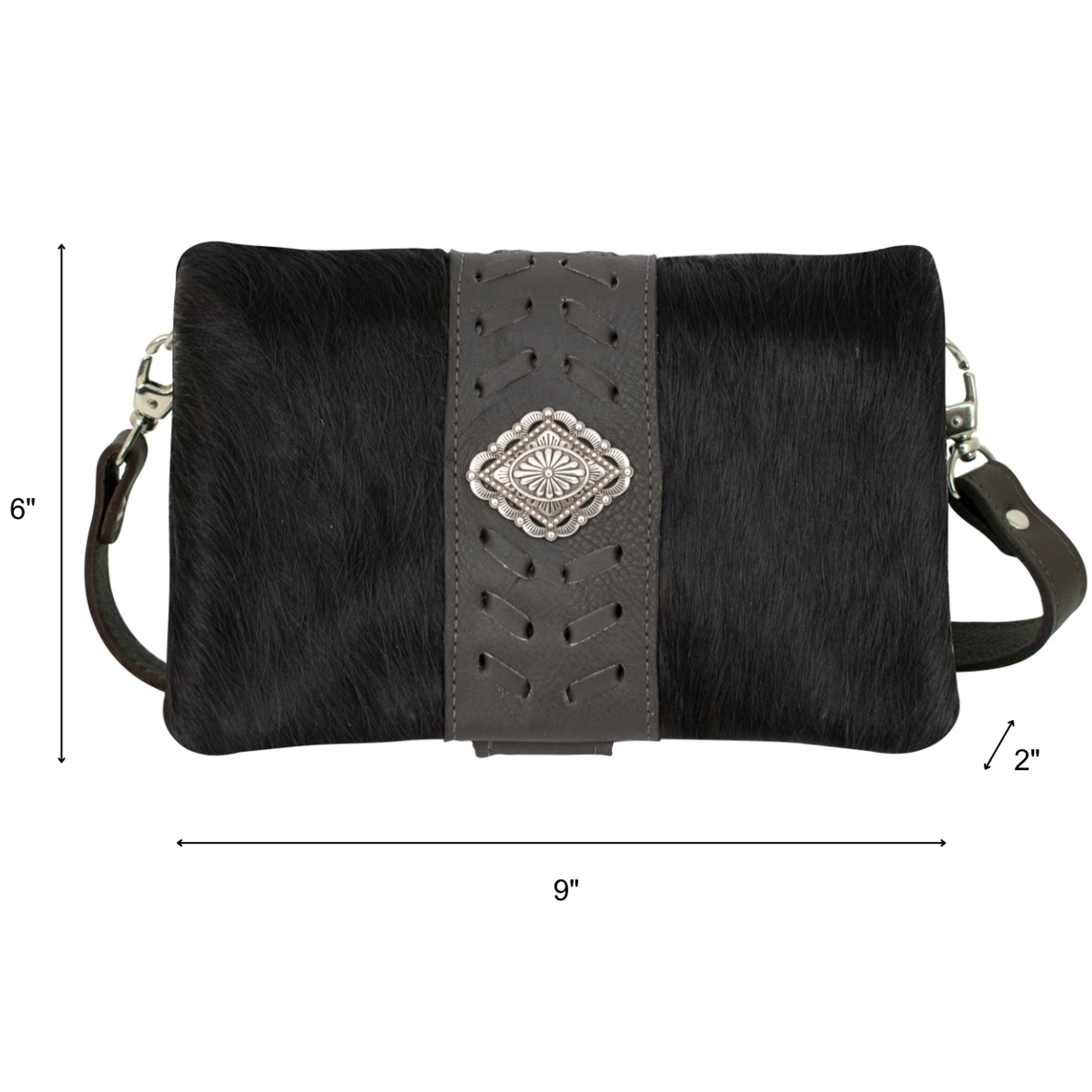 American West Large Grab and Go Crossbody Large Foldover Wallet/Crossbody