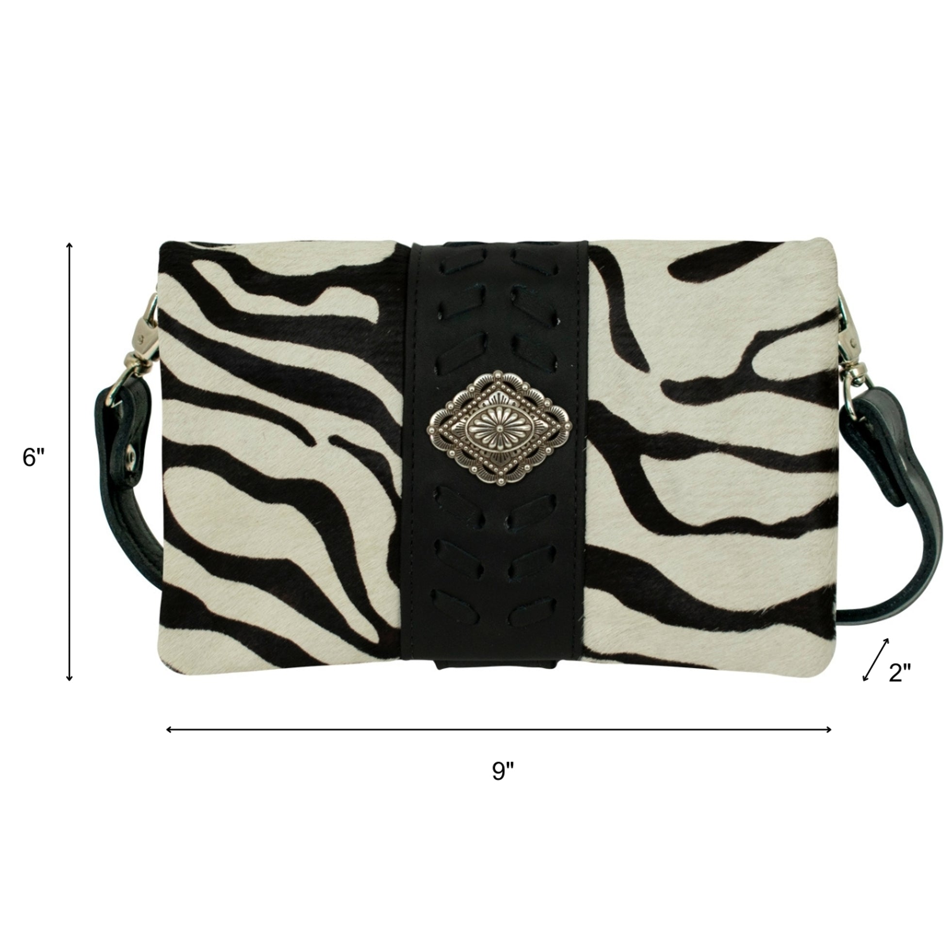 American West Large Grab and Go Crossbody Large Foldover Wallet/Crossbody