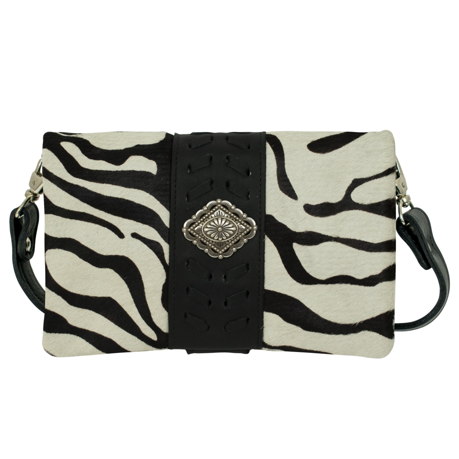 American West Large Grab and Go Crossbody Large Foldover Wallet/Crossbody