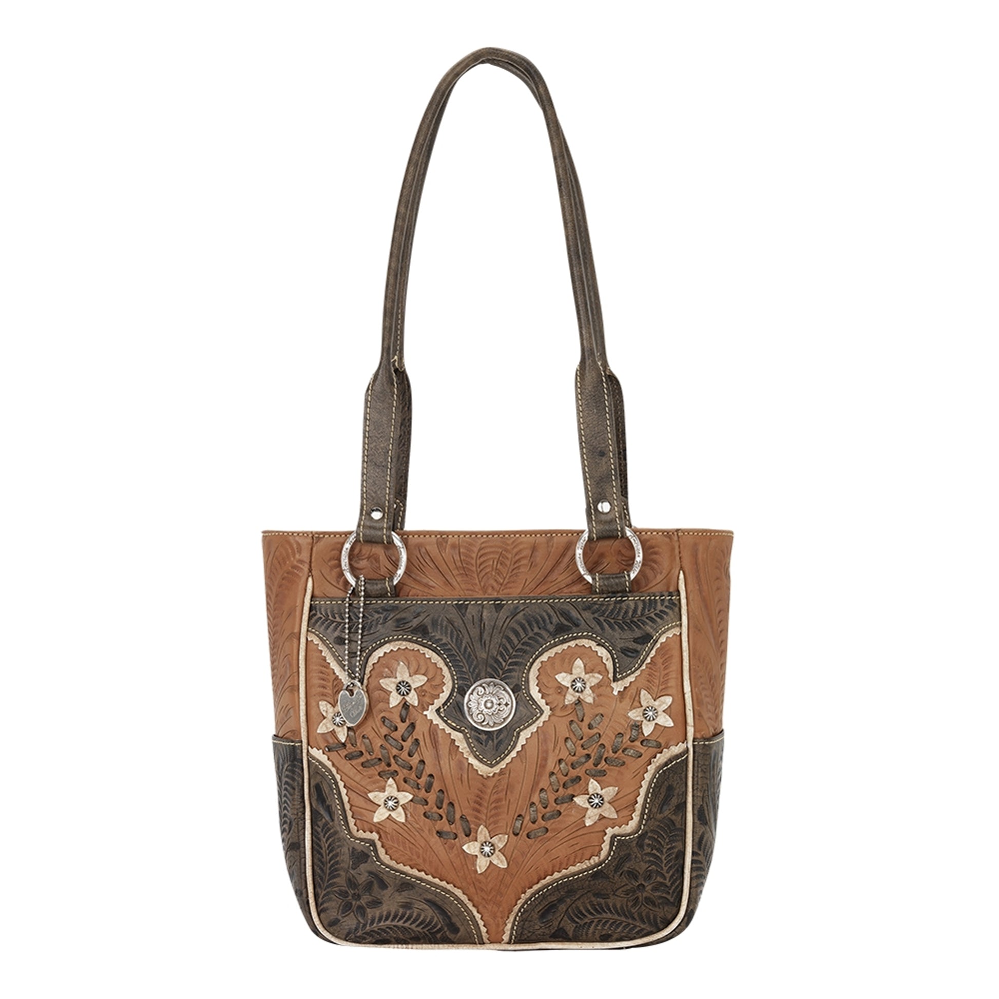 American West Desert Wildflower Zip Top Bucket Tote
