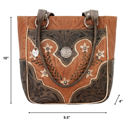 American West Desert Wildflower Zip Top Bucket Tote