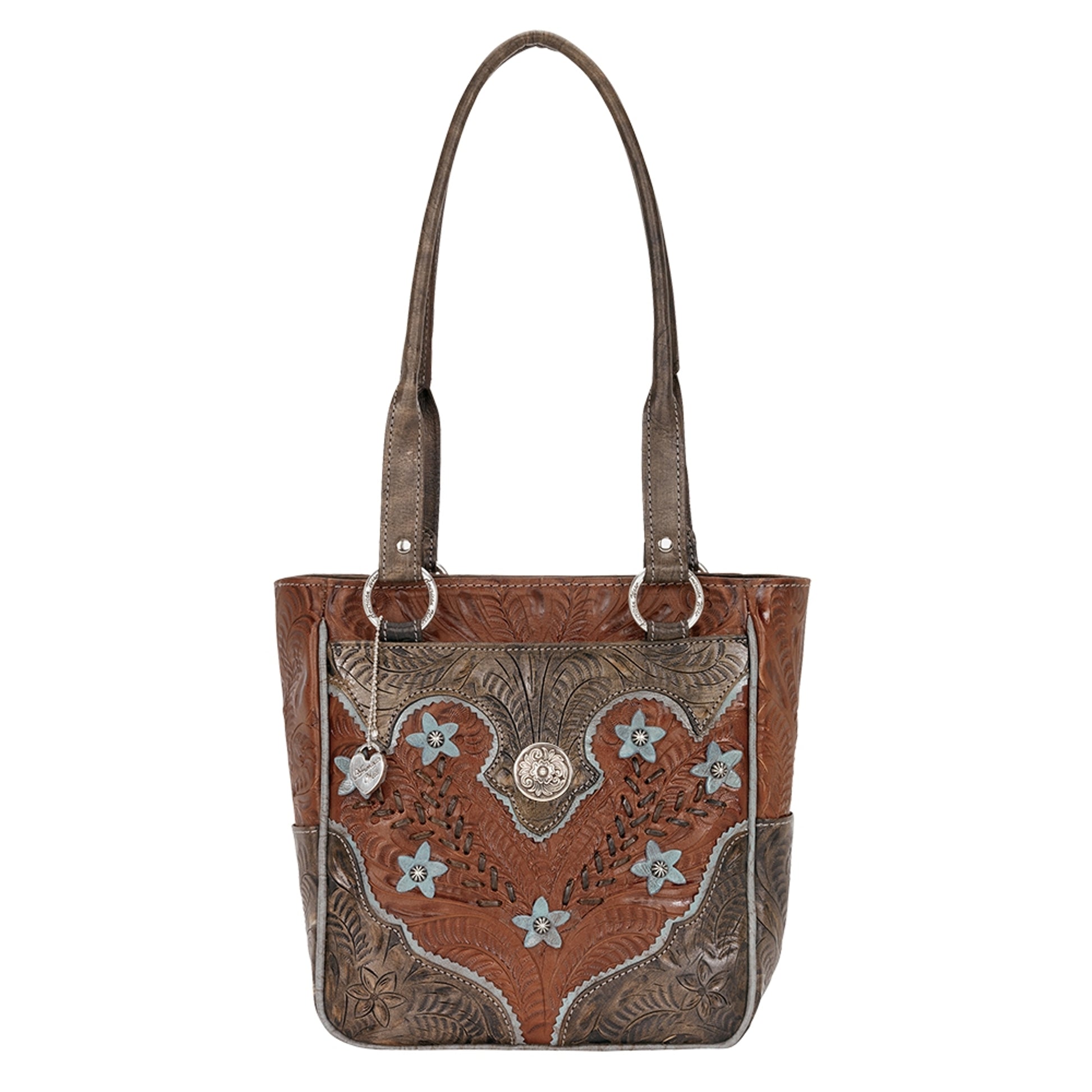American West Desert Wildflower Zip Top Bucket Tote