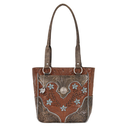 American West Desert Wildflower Zip Top Bucket Tote