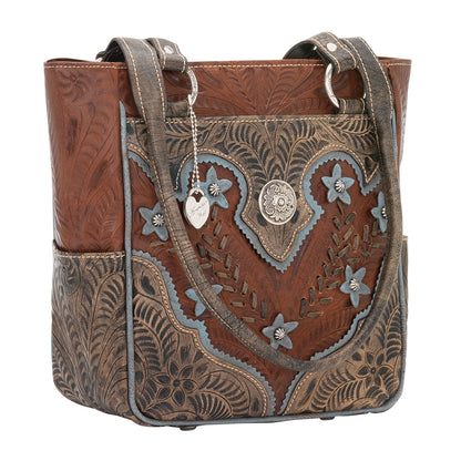 American West Desert Wildflower Zip Top Bucket Tote