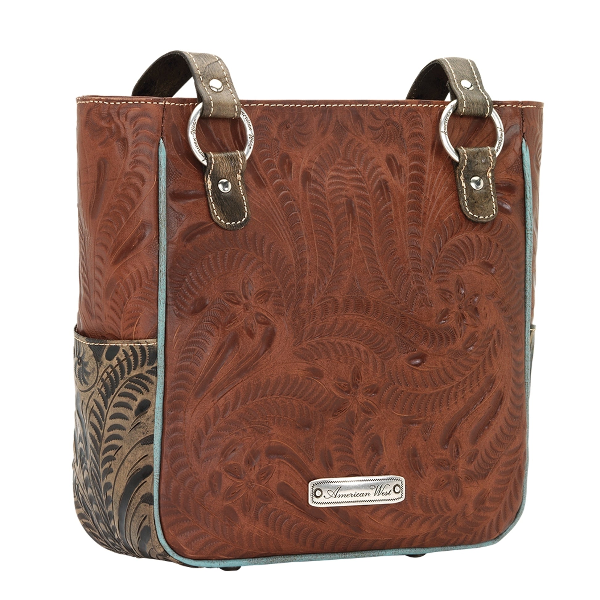 American West Desert Wildflower Zip Top Bucket Tote