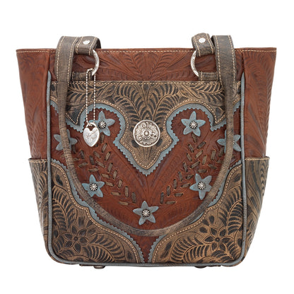 American West Desert Wildflower Zip Top Bucket Tote