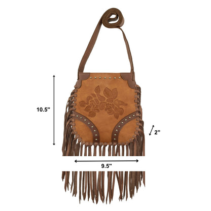 American West Fringed Cowgirl Crossbody with Fringe