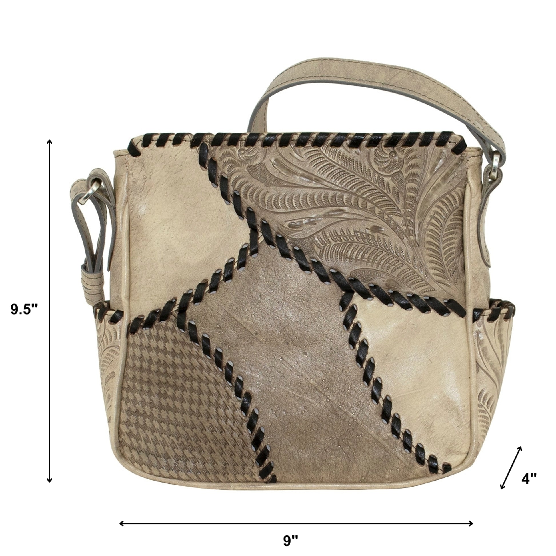 American West Gypsy Patch Zip-Top All Access Crossbody Bag