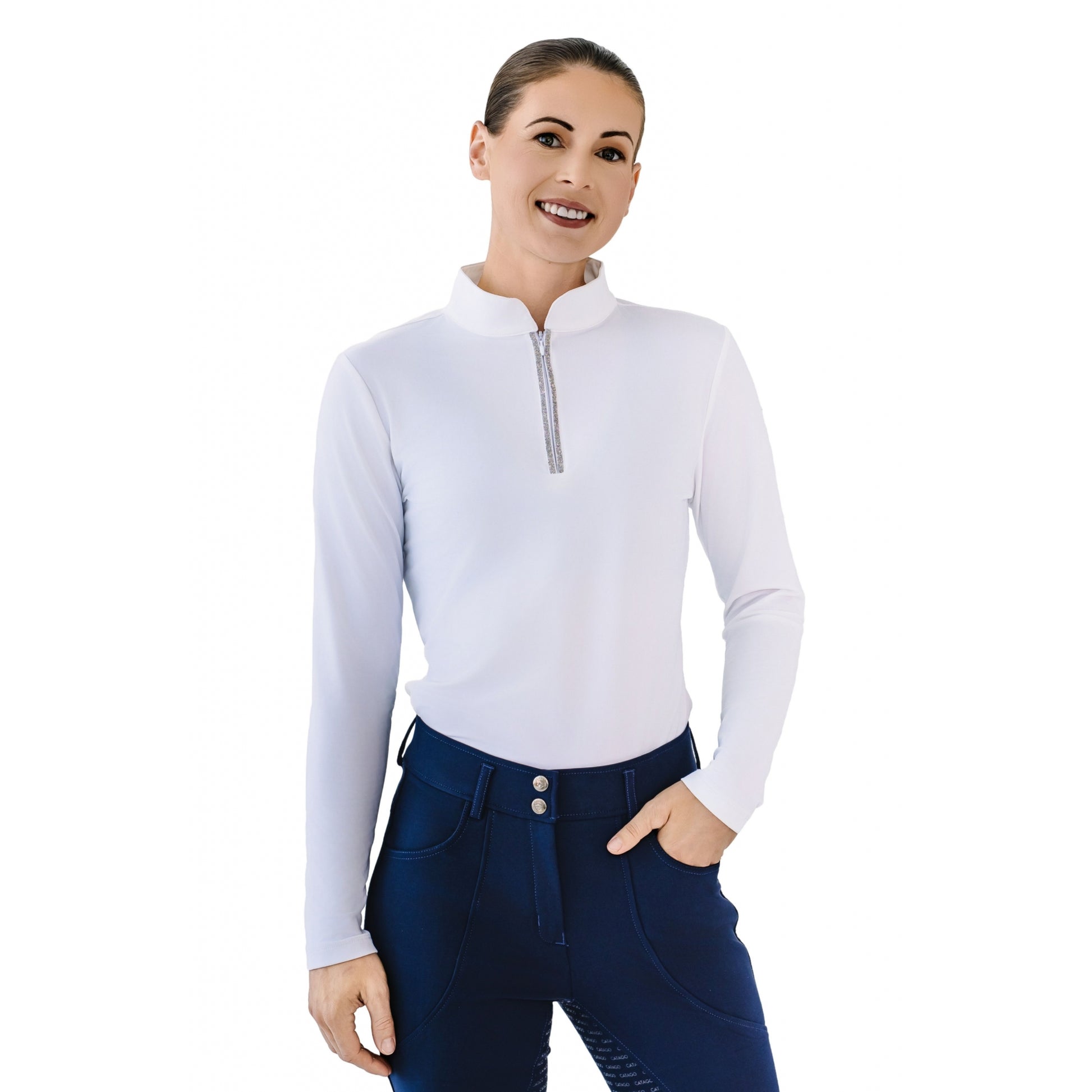 Catago Ladies Vinca LS Half Zip Shirt